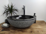 Раковина из мрамора Bowl Dotted Black BM-60027 45*45*17