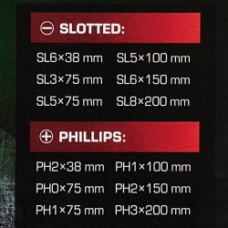 Отвертки ударные, набор 12пр. RockFORCE RF-21311