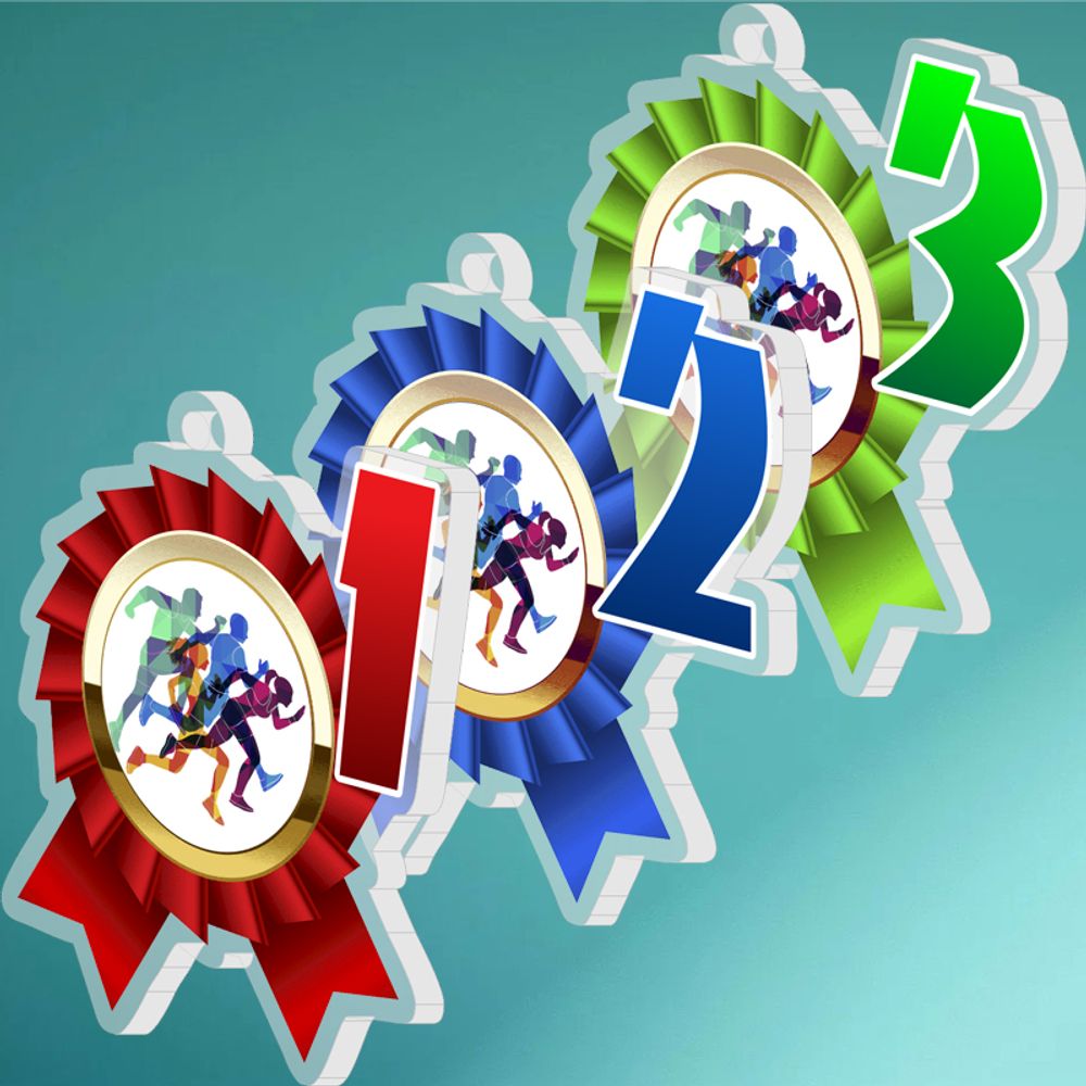 Акриловая медаль Бег 1740