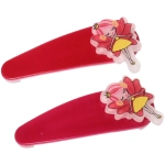 Зажимы для волос детские 2шт «Happy smile», фея, микс 4 цвета, 5*2см