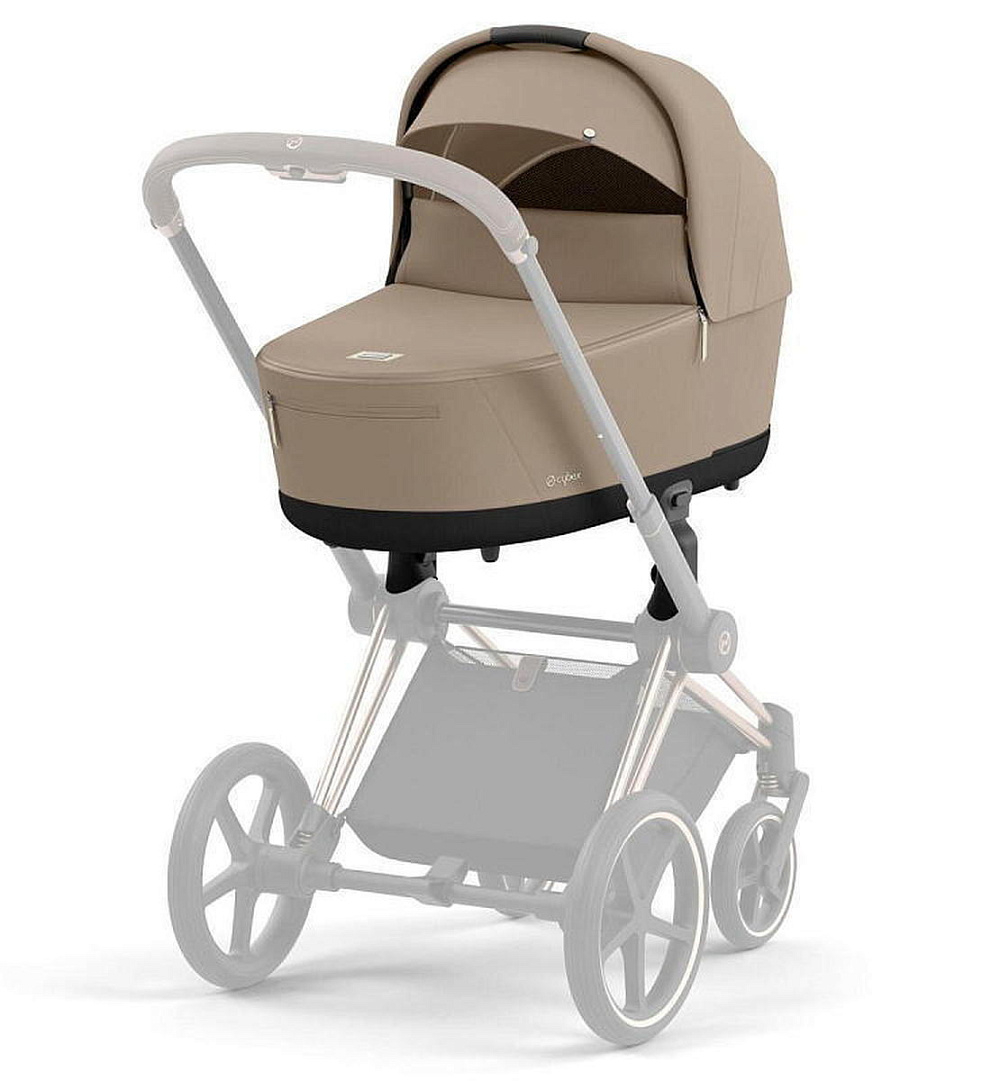 Коляска Cybex Priam IV Rosegold complete и автокресло Cloud G i-Size Magic Black 3 в 1 Cozy Beige