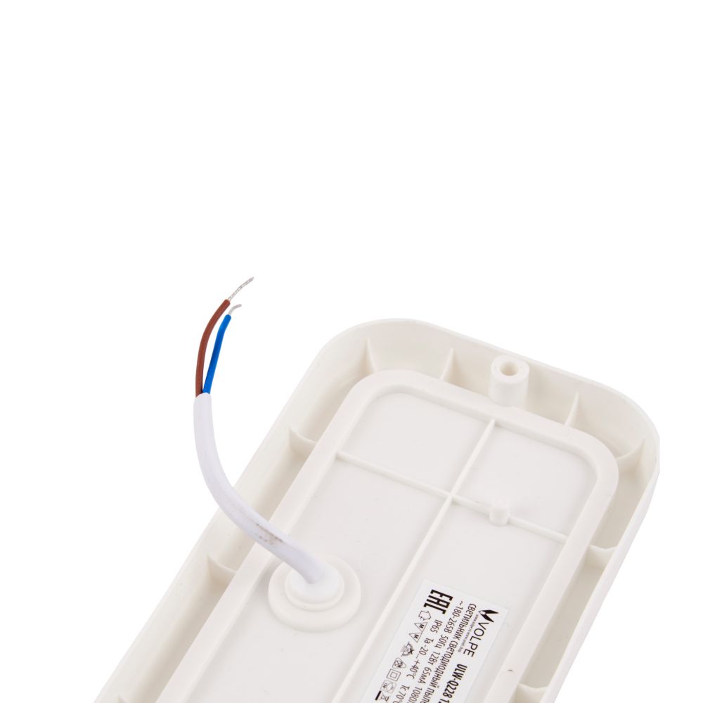 ULW-Q228 12W-4000K IP65 WHITE Светильник светодиодный влагозащищенный. Прямоугольник. Белый свет 4000K. 160×85×35мм. Корпус белый. ТМ Volpe