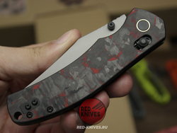 GT KNIVES Т042 - на клинке ламинат VG10/420HC, рукоять мраморный карбон