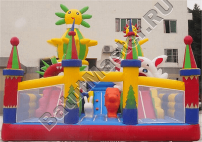 Коммерческий надувной батут "Пасхальный зайчик"