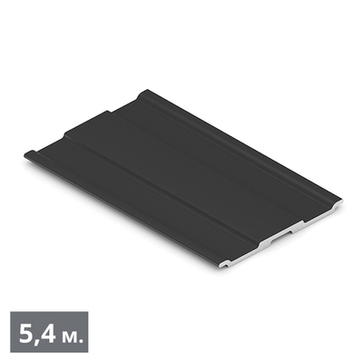 СТАНДАРТ Планка декоративная для доводчика (5,40 м) черный матовый (RAL) (AS0591) Aristo