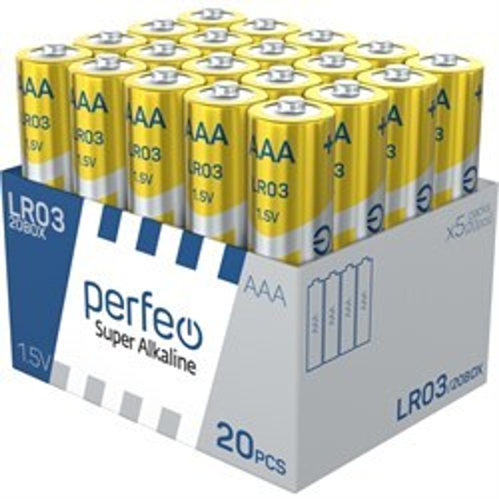 батарейка Perfeo LR6/20Box super alkaline