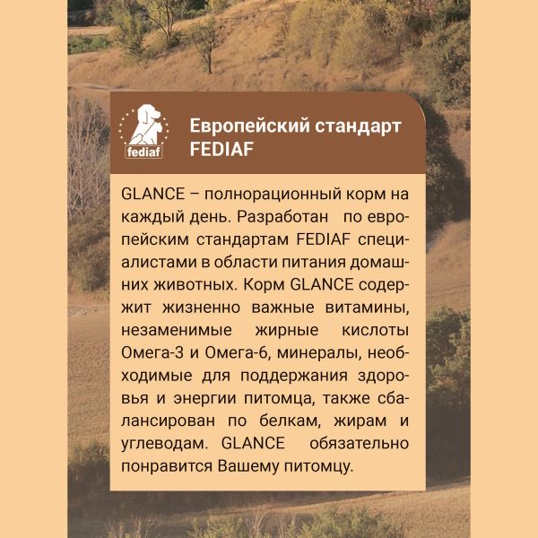 Сухой корм Glance для кошек с говядиной