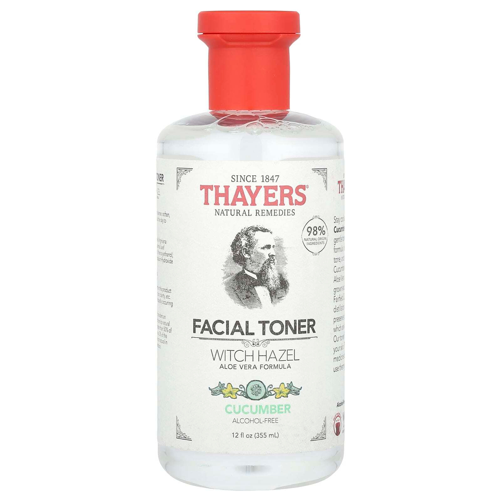 Thayers, Тоник для лица с гамамелисом, без спирта, с огурцом, 355 мл (12 жидк. унц.)