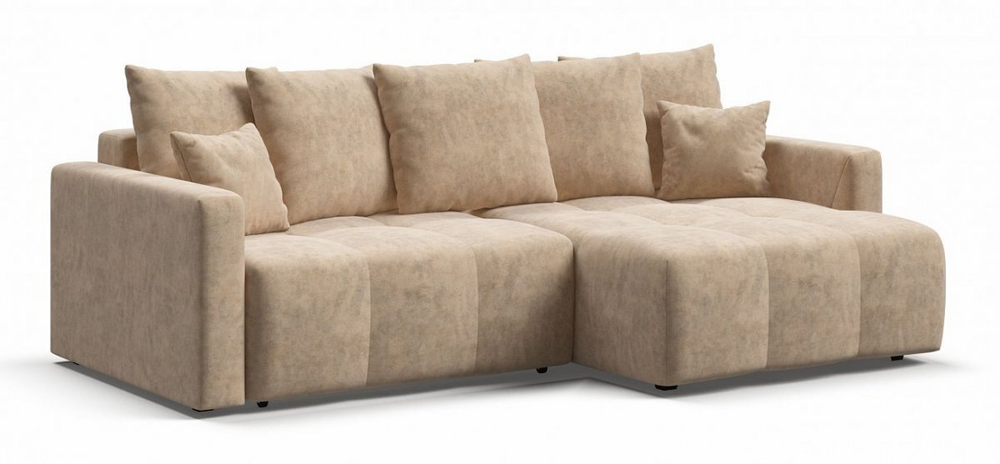 Угловой диван Босс Тренд Велюр Роял шампань