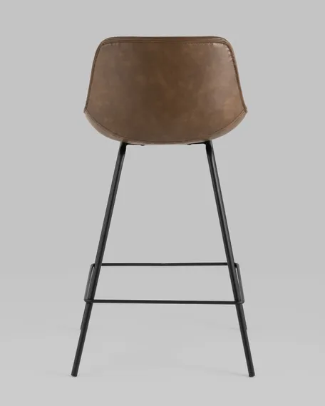 Полубарный стул Tex коричневая экокожа