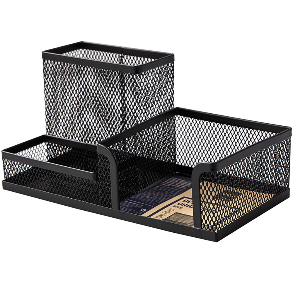 Органайзер DELI 200х100х98 мм, металлический, черный