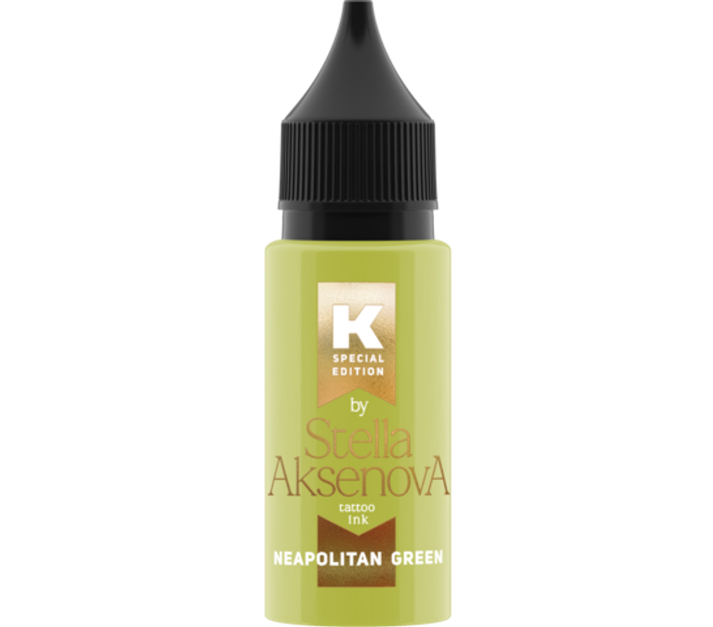Neapolitan Green КРАСКА Tattoo Ink by Stella Aksenova