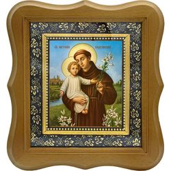 Антоний Падуанский святой. Икона на холсте.