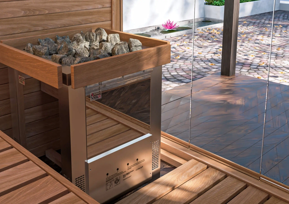 Электрическая печь SAWO TAURUS TAU-150NS-G-P (15 кВт), выносной пульт (пульт и блок мощности докупаются отдельно)