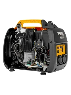 Генератор инверторный DENZEL GT-2200iS, 2.2 кВт и 113 см3 объем двигателя, 4 л объем топливного бака, ручной стартер и режим ECO, 2 розетки и выход постоянного тока 12 В 94702