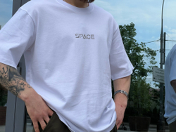 Футболка SPACE OverSize Белый Light