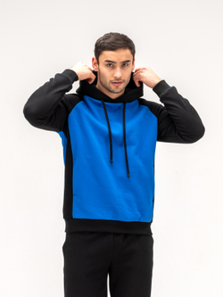 Костюм мужской спортивный. Синий/черный