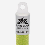 Японский бисер TOHO Round 15/0 (№4F), прозрачный матовый