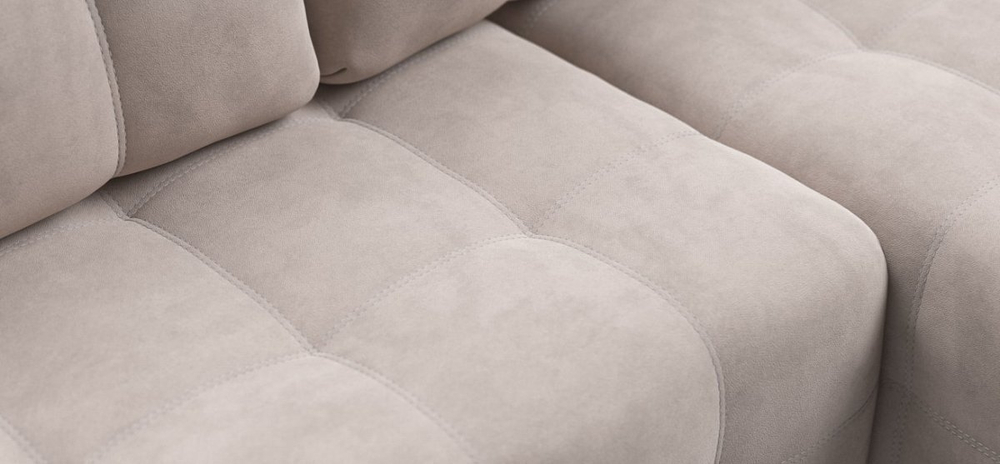 Угловой диван Денди Велюр Монолит латте