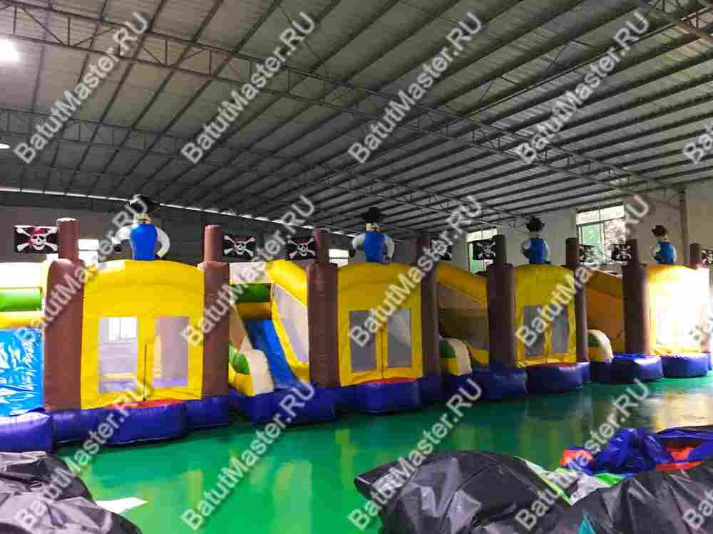 Коммерческий надувной батут "Пират 3" 4*4*4 м