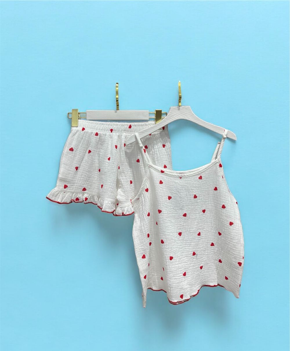 ДО Муслин Двойка Лямка Шорты Саммер