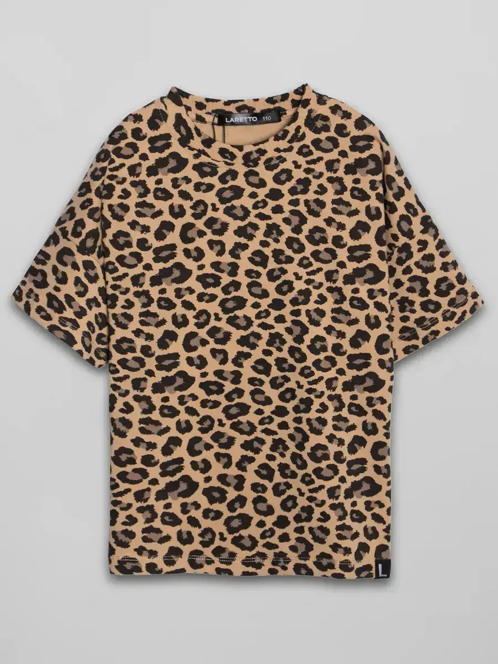 Футболка для девочки леопардовая