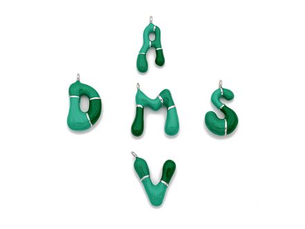 Подвеска "Буква" цветная эмаль (в ассортименте)