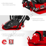 ЗУБР 10 кН, 50 кг, бензиновая виброплита (ВПБ-10 Г)