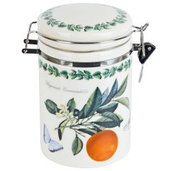 Банка для сыпучих продуктов(клипс)" " 15х10х16см v=800мл (керамика) (подарочная упаковка)