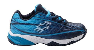 детские Кроссовки теннисные Lotto Mirage 300 All Round Junior - navy blue/all white/blue ocean