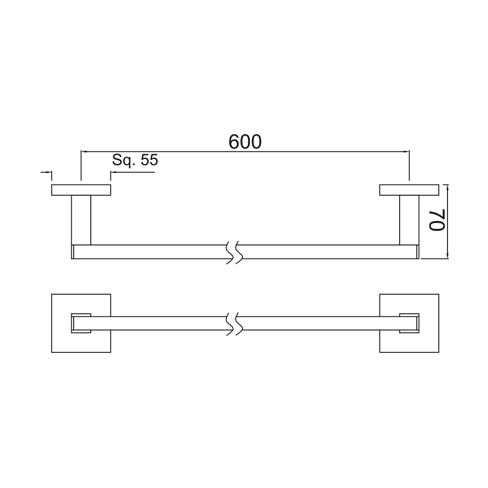Вешалка для полотенец Jaquar AKP-CHR-35711P