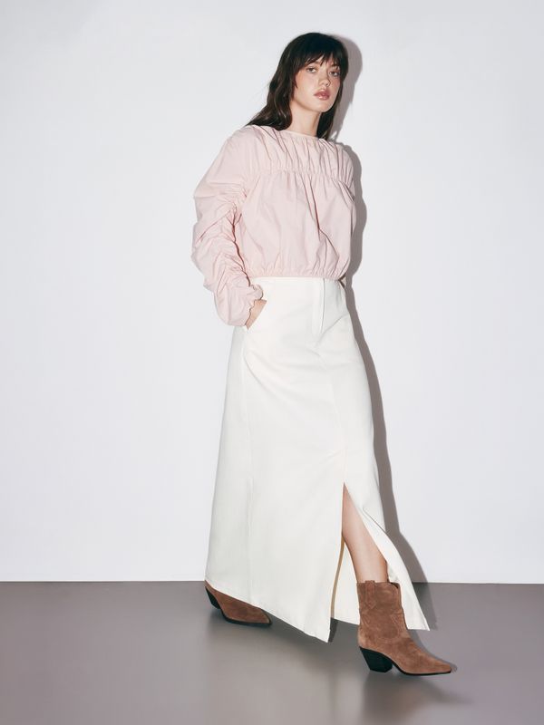 Юбка джинсовая макси 