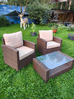 Комплект мебели из искусственного ротанга Сантьяго Balcony Set Шоколад