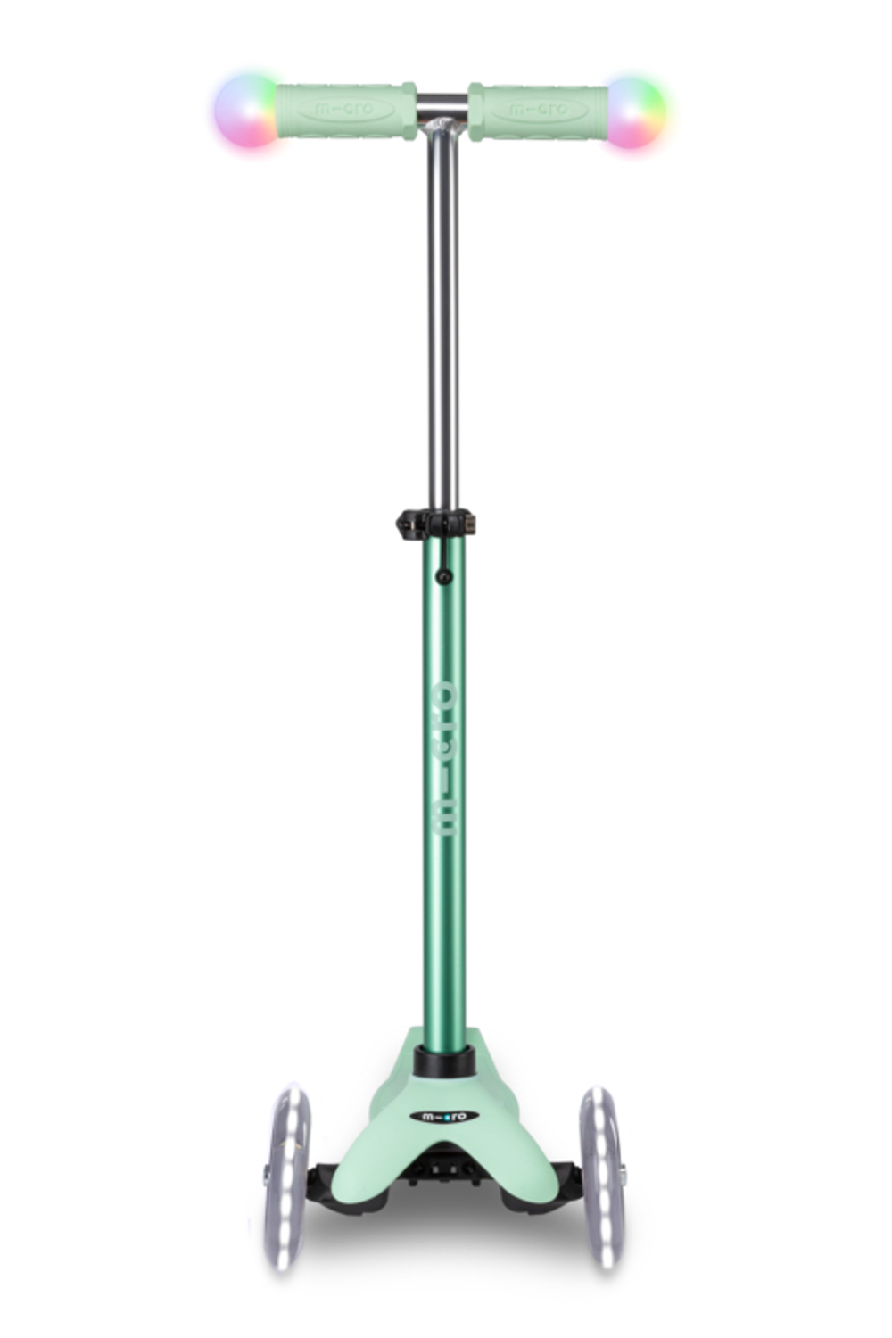 Самокат Micro Mini2Grow Deluxe Magic LED ментоловый