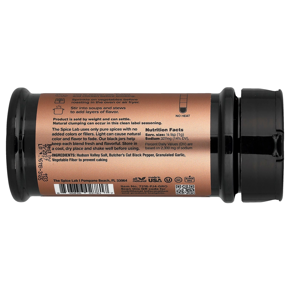 The Spice Lab, соль, перец и чеснок, 175 г (6,2 унции)