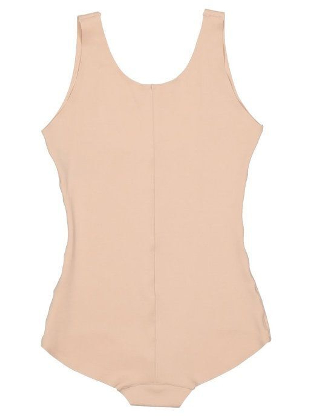 Утягивающее боди со швом на спинке (Размер: 2X) (Цвет: бежевый)