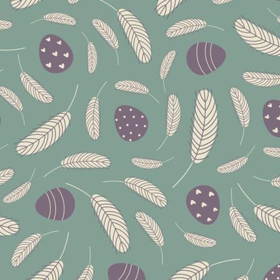 Пасхальные яйца и перья. Народный узор