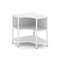 Shelf System Односекционный угловой стеллаж двухярусный SN.STMU-211 Белый/Металл Белый 810*810*879