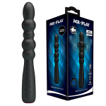 Черный гнущийся анальный вибратор 18,5см Mr.Play Vibrating Anal Plug BI-014758-1-MR