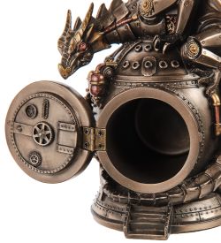 Veronese WS-1068 Часы настольные в стиле Стимпанк «Дракон»