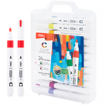 Набор акриловых маркеров Deli "Color Emotion" C191, универсальные, 24 цвета