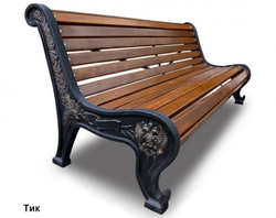 Скамейка чугунная Патриот, Сосна