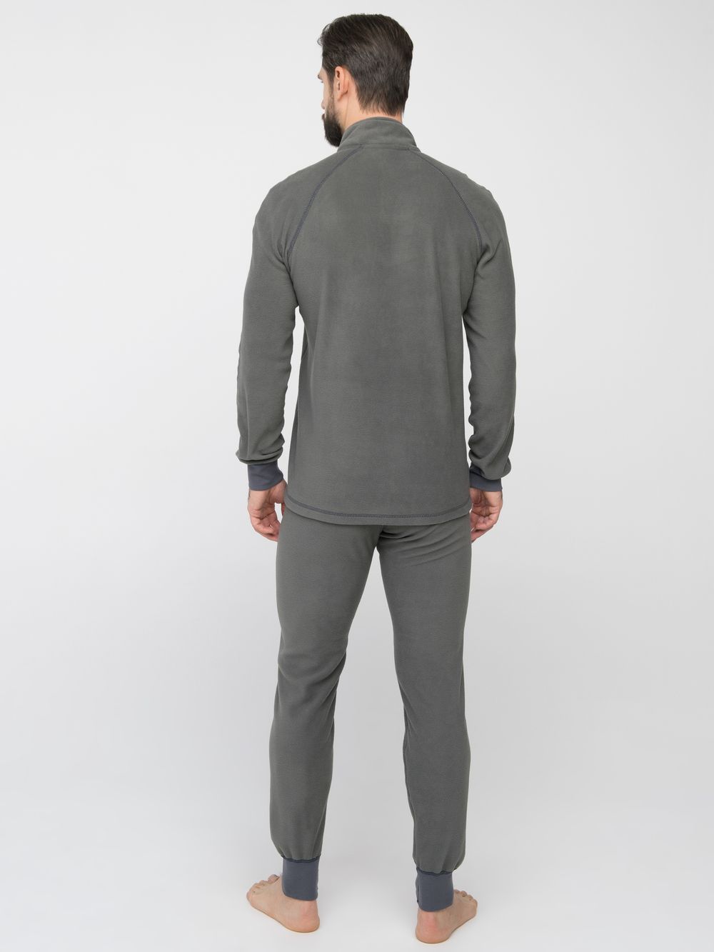 Термобелье Thermoline ZIP ткань Флис цвет Серый