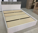 Кровать Инстайл КР-04 настил метрополитан грей/белая шагрень 1600