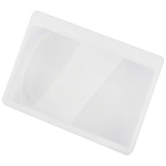 Лупа гибкая тонкая 8,5*5,5см, увеличение х3, линза Френеля