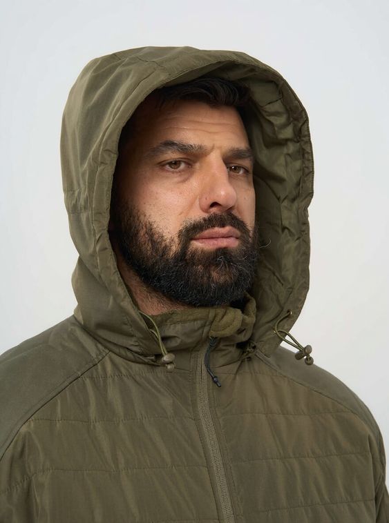 Тактическая военная демисезонная куртка Джунгли 2 с капюшоном Олива