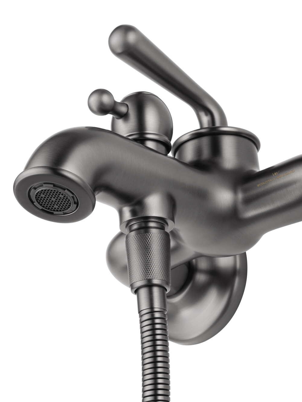 Смеситель для ванны с душем WONZON & WOGHAND STEAM, Темный графит (WW-88639008-BGM)