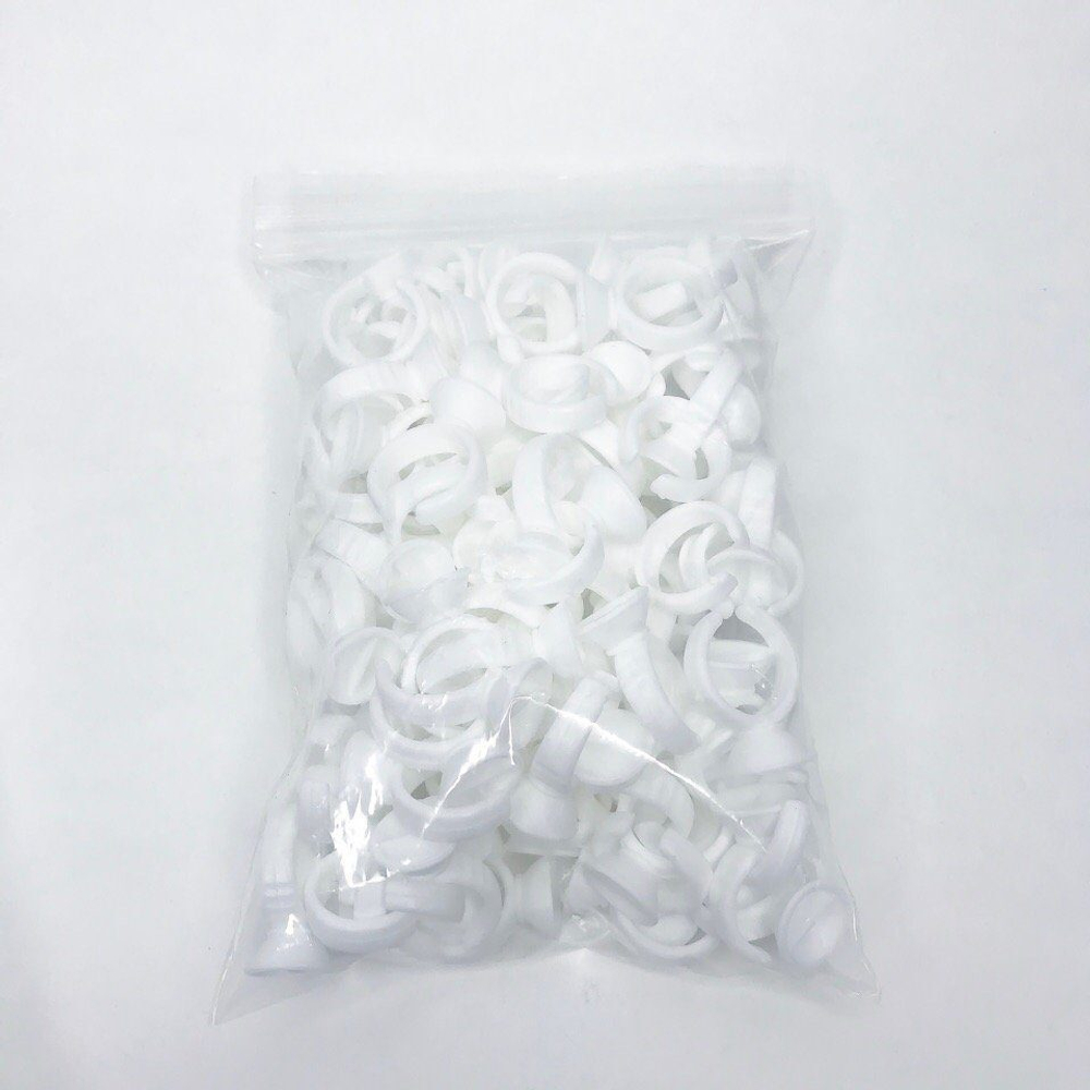 Колечки-кэпсы для пигмента с разделителем (100шт.)