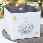 Ваза для конфет и печенья на ножках d16см h19см, TG003