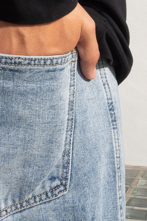 Джинсы №4 мужские голубые - фото 4